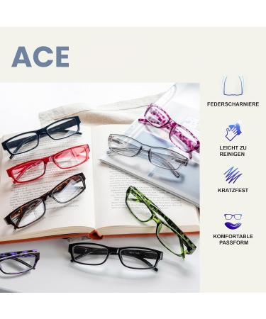 Purple Tortoiseshell Reading Glasses - 4 Pack for Women | UV Protection +1.00 | The Reading Glasses Company - Buy Online on GoSupps.com