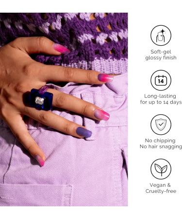 NAILOG Semi Cured Gel Nail Strips 34 pcs Salon-Quality Gel Nail Stickers Long Lasting Nail Wraps for Women with Soft Gel Finish at Dust - Buy Online on GoSupps.com