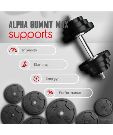 (2 Pack) Alpha Gummy Max for Men Premium AlphaGummyMax Formula with Ingredients to Help Support Daily Energy Drive & Active Performance | Great-Tasting Just 2 Easy-to-Chew Gummies (120 Gummies) - Buy Online on GoSupps.com