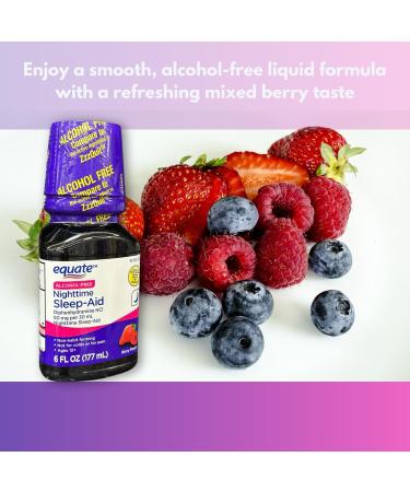 FUSION SHOP STORE Smart choices meaningful life! Diphenhydramine 50mg Liquid- Alcohol-Free Mixed Berry Flavor 6 fl oz (Pack of 1) - Buy Online on GoSupps.com