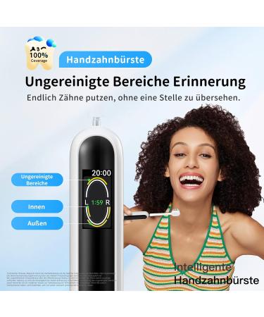 EVOWERA SMART HAND Toothbrush - Pressure Detection Coaching App WLAN Compatible Soft Bristles Color Display - Ideal for Adults - Buy Online on GoSupps.com