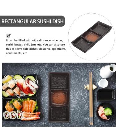 Zerodeko 2 Pcs Sauce Dish Stainless Steel Sauce Bowl Serving Saucers Mini Sushi Dipping Bowls Food Trays Seasoning Dish Grid Ceramic Seasoning Bowls Snack Dishes Ceramics Japanese-Style 20.5X8X3.2CMx2pcs Orangex2pcs - Buy Online on GoSupps.com