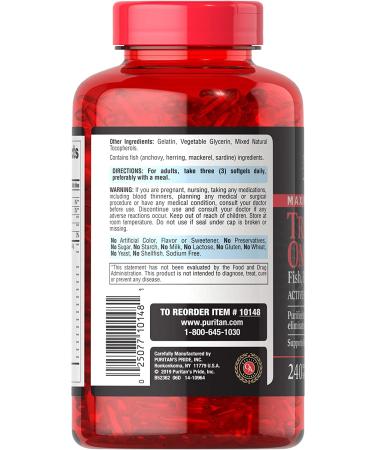 Triple Omega 3-6-9 Fish Flax and Borage 240 Count - Supports Healthy Joints - Buy Online on GoSupps.com