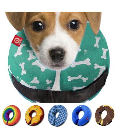 Ducomi inflatable hinges of the dog and cat - for operations relaxation of the animal - freedom in the event of movements and visibility - prevents scratches and bites (bones XS) XS bones