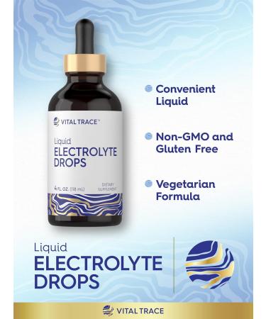 Carlyle Electrolyte Drops 4 fl oz | Hydration Liquid Supplement for Drinks | Vegan Formula | Keto-Friendly Non-GMO Gluten Free - Buy Online on GoSupps.com