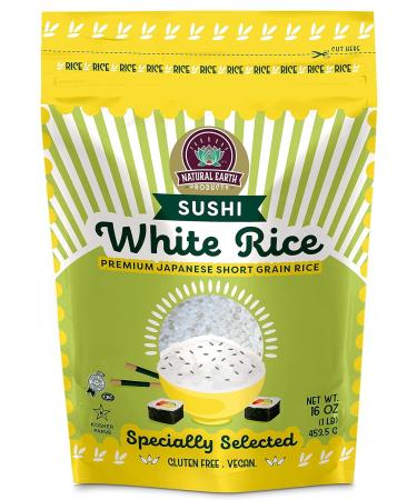 Premium Japanese White Sushi Rice, Kosher Certified - 16 oz (2-Pack) - Buy Online on GoSupps.com