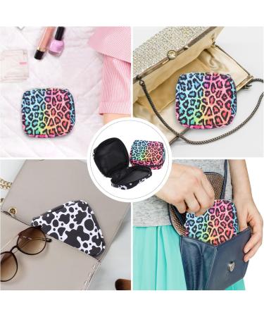 Milist Leopard Print Menstruation Pad Bag - 2-Piece Mini Storage Organizer for Travel & Home - Buy Online on GoSupps.com