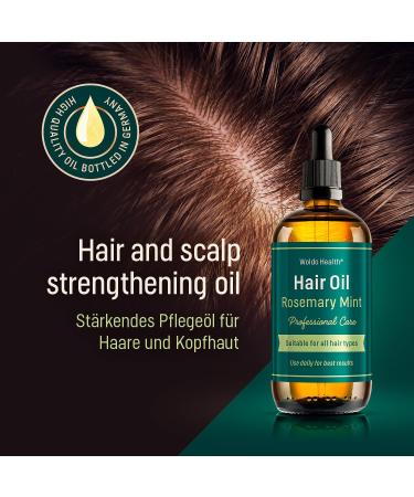 Buy Rosemary Oil with Mint - 3.38 Fl Oz | Natural Hair Strengthening & Dry Scalp Treatment | Vegan & Suitable for All Hair Types - Buy Online on GoSupps.com