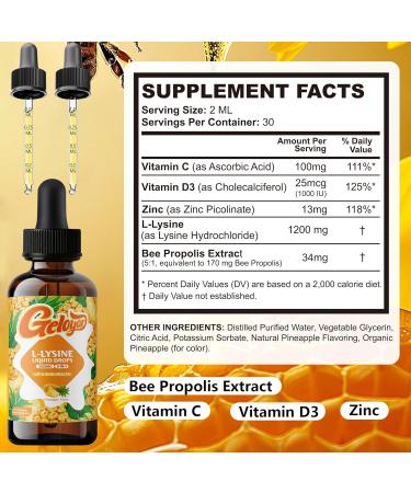 Geloyar L-Lysine Liquid Drops & Grass Fed Beef Liver Gummies - Buy Online on GoSupps.com