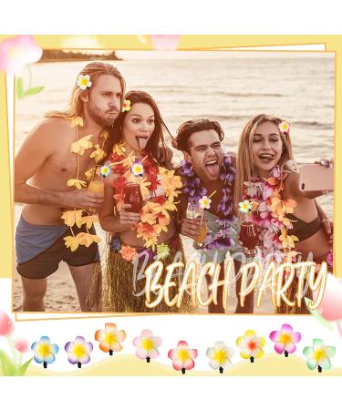 36 Pack Hawaiian Plumeria Flower Hair Clips for Bridal Wedding Beach Party Decorations - 2.8 Inch Foam Artificial Clips - Buy Online on GoSupps.com
