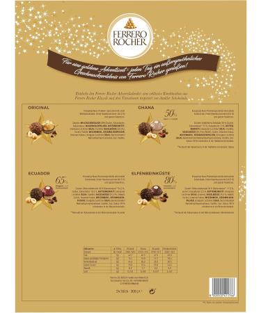  Ferrero Ferrero Rocher - Advent Calendar 2023 24 assorted specialties Ferrero Rocher Original and three Chocolate Melt recipes* Christmas gift idea 300g pack - Buy Online on GoSupps.com