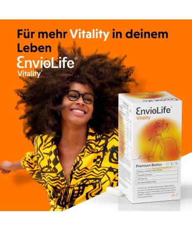 Enviolife Vitality - 60 Capsules for Enhanced Physical & Mental Well-Being | Bacillus Subtilis Plant Extracts Minerals & Vitamins - Shop Internationally - Buy Online on GoSupps.com