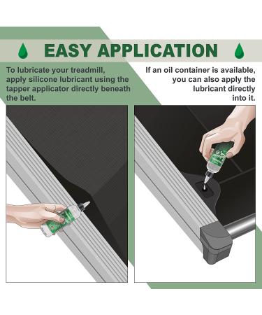 Silicone Treadmill Belt Lubricant Oil- 100% Non-Toxic and Odorless Silicone Oil Treadmill Lube- The Ultimate & Easy to Apply Treadmill Belt Lubricant With Precision Screw Cap - Prolongs Belt Life - Best Lubricant for Most Treadmill Brands - Buy Online on GoSupps.com
