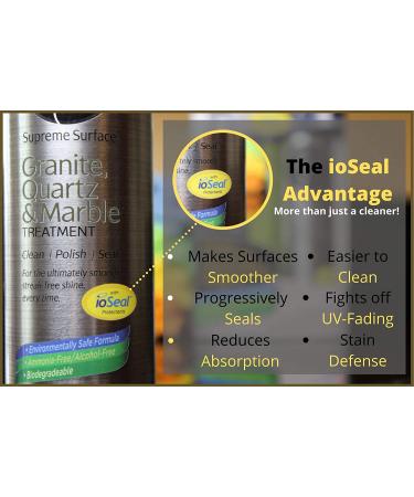 Supreme Surface Daily Stone Cleaner & Sealer Combo Kit - Granite, Quartz, Marble Polish - Buy Online on GoSupps.com