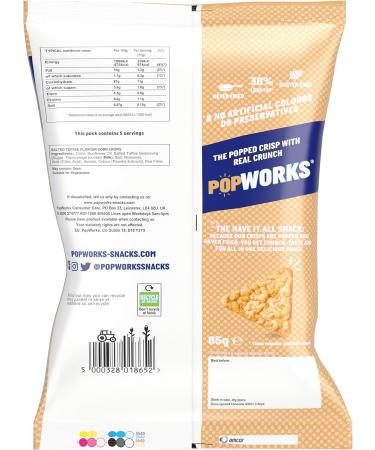 Popworks Salted Toffee 85g - Buy Online on GoSupps.com