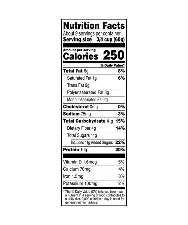 Quaker Protein Granola Oats Chocolate & Almonds 18oz Boxes - 2 Pack - Buy Online on GoSupps.com
