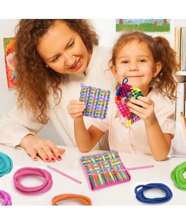 Windspeed 336 Pcs Loop Potholder Kit - 14 Colors Elastic Weaving Loom Loops for Kids DIY Crafts | Includes 2 Crochet Hooks - Buy Online on GoSupps.com