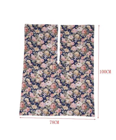 Oikabio Car Seat Cover Nursing Scarf Canopy - Dark Blue Flowers for Boys & Girls | Perfect for Breastfeeding & Travel - Buy Online on GoSupps.com
