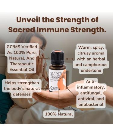 Rocky Mountain Oils Sacred Immune Strength Essential Oil Blend - 15ml - Boost Immunity Aromatherapy Natural Remedies Diffuser & Topical Use - Buy Online on GoSupps.com