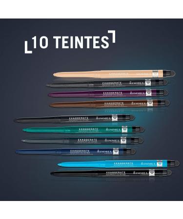 Rimmel Exaggerate Waterproof Eye Definer Noir Pencil Black | Long Lasting Eyeliner - Buy Online on GoSupps.com