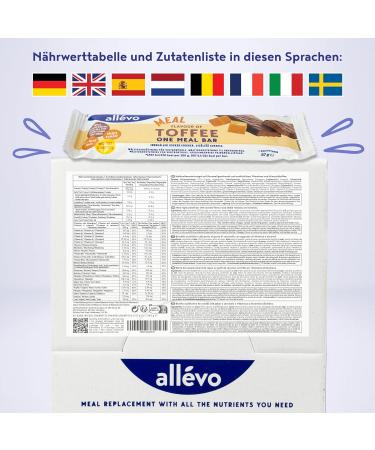 One Meal Bar Toffee Karamell 20 Low-Calorie Protein Bars | Weight Loss & Control All vo by Alpha Foods - Buy Online on GoSupps.com