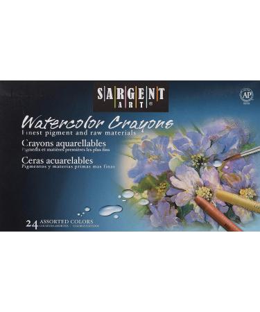 Sargent Art 22-1124: 24 Premium Watercolor Crayons - High-Quality Coloring Tools - Buy Online on GoSupps.com
