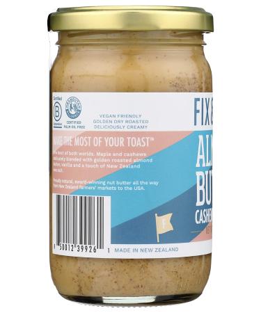 Fix & Fogg Cashew & Maple Almond Butter - 10 OZ | Creamy Nut Spread - Buy Online on GoSupps.com