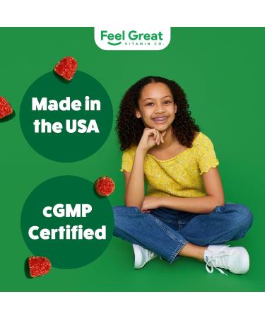 Feel Great Kids Gummy Vitamins for Eyes | Essential Eye Vitamins Lutein and Zeaxanthin | Mango Flavored Vegan Eye Vitamins for Kids | Gluten Free | 60 Day Supply - Buy Online on GoSupps.com