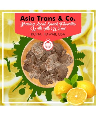 Asia Trans & Co. Dried Preserved Whole Lemon Crack Seed Slices - Sweet and Tart Citrus Flavor - Li Hing Mui Asian-Style Dry Candy - Buy Online on GoSupps.com