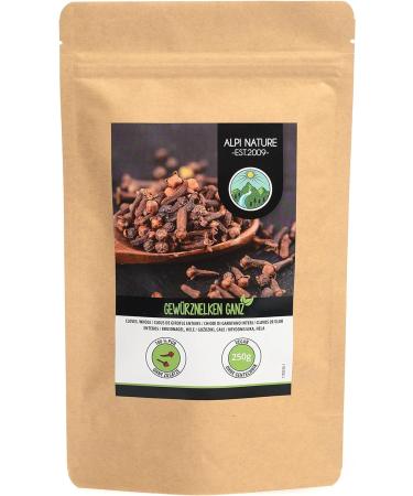 Organic Whole Cloves (250g/8.8 oz) - 100% Natural Vegan Spice - Pack of 1 - Buy Online on GoSupps.com