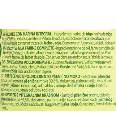 Buitoni Rusks Granfette Wholemeal 300g - Delicious and Nutritious Breakfast Snack - Buy Online on GoSupps.com