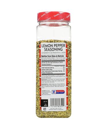 Lawry's Lemon Pepper Seasoning 20.5 oz - Fresh Flavor for Vegetables, Fish, Seafood - 1.28 lb Container - Buy Online on GoSupps.com