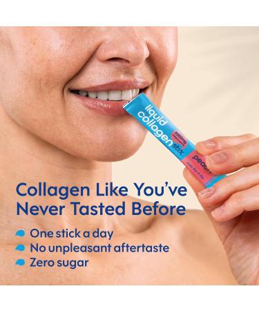 Hydrolyzed Liquid Collagen Peptides for Women & Men - Grass-Fed Bovine Protein Supplement for Hair Growth Skin and Nails (Pack of 14 Peach) Peach 0.57 Fl Oz (Pack of 14) - Buy Online on GoSupps.com