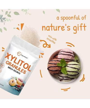 Birch Xylitol Sweetener - 6lb (96oz) Natural Sugar Substitute for Baking & Cooking - Low Calorie, Keto Friendly with No Aftertaste - Buy Online on GoSupps.com