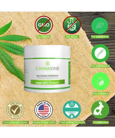 VITASEI Cannaxine Instant Numbing Cream - Maximum Strength with Hemp Seed Extract - 4 Oz for Sore Muscles & Joints - Buy Online on GoSupps.com