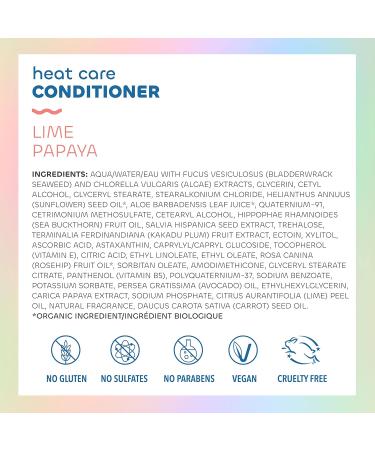 Buy Seaweed Bath Co. Heat Care Conditioner - Lime Papaya 12 oz | Repair Heat Damaged Hair with Sustainably Harvested Seaweed - Buy Online on GoSupps.com