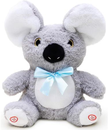 Toyland 30 cm Peekaboo Koala Plush Toy Animated Singing Toy with Double Function and Movable Ears Perfect for Development