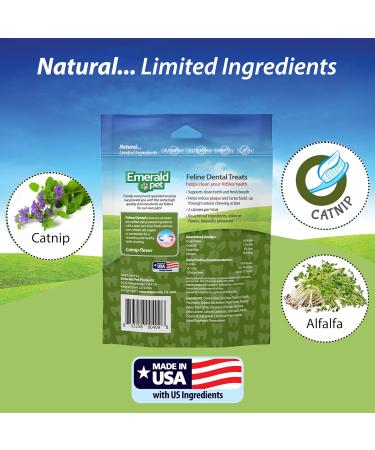 Emerald Pet Grain Free Catnip - Natural Dental Treats for Cats | 85g Catnip - International Shipping Available - Buy Online on GoSupps.com