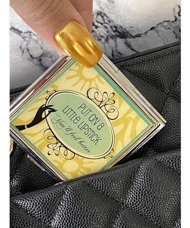 Retro Compact Mirror: Sassy Remarks for Travel Purse - Beauty & Lipstick Motivation - Buy Online on GoSupps.com