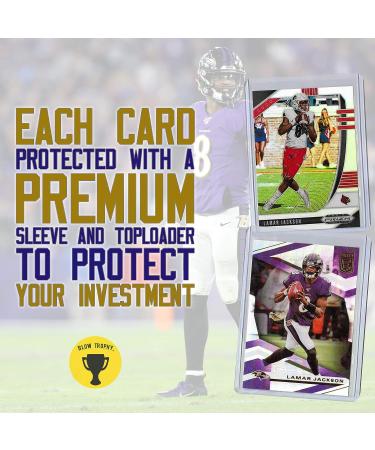 Lamar Jackson Football Card Bundle - Set of 5 Assorted Baltimore Ravens and Louisville Cardinals Mint Cards - Heisman MVP Quarterback Gift Set - Protected by Sleeve and Toploader - Buy Online on GoSupps.com