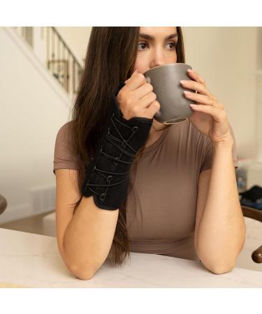 Quick-Strap Wrist & Thumb Spica Splint for De Quervain's Tenosynovitis Tendonitis & Arthritis - L/XL Left Hand Support Cast - Buy Online on GoSupps.com