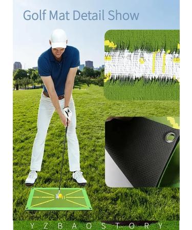 Swing Path Feedback Golf Mat - Premium Training Aid for Indoor/Outdoor Use - Buy Online on GoSupps.com