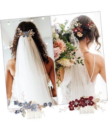 Angoily 8 Sets Bridal Headwear Rhinestone Hair Clip Bride Headpieces for Wedding Rhinestone Hair Accessories Bridal Tiaras Rhinestone Headpiece Blue Bridal Hair Comb Miss Korean Hair Piece - Buy Online on GoSupps.com