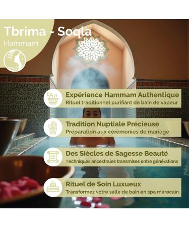 Fatima's Garden Exfoliant Hammam Marocain - Poudre Tabrima/Seqla Authentique pour Peau Douce et clatante - 500g Traditionnelle 500 g (Lot de 1) - Buy Online on GoSupps.com