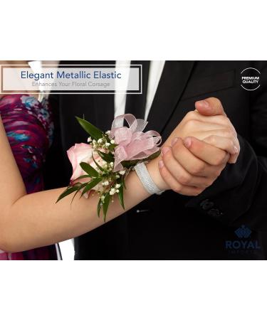Royal Imports Corsage Wristlets - Pack of 20 Elastic Stretchable Hand Wrist Bands for Wedding, Prom, Bridesmaid, DIY Crafts - Buy Online on GoSupps.com