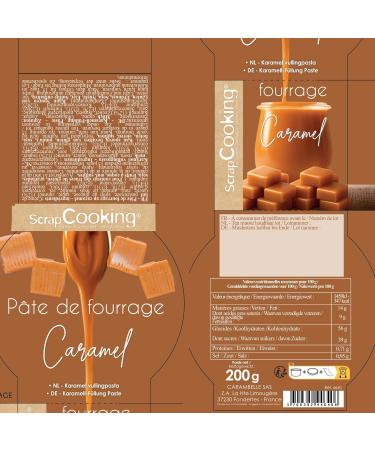 ScrapCooking - P te de Fourrage Caramel 200 g - Pour Fourrer Tablettes clairs Macarons G teaux B ches de No l Cookies Cheesecakes & P tisseries - 4640 - Buy Online on GoSupps.com