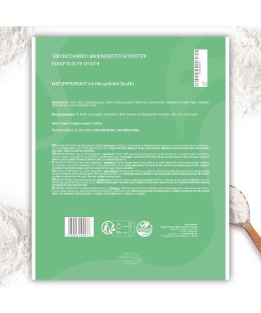 VITABAY Zeolith Powder 1000g - 95% Clinoptilolith - Ultra-Pure Natural Zeolite Powder for Detox & Health - Buy Online on GoSupps.com