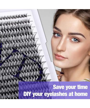 300PCS CC Curl 30D 0.07mm Cluster Lashes Extension | 8-16mm Mixed Individual Eyelash Clusters | DIY Eyelash Extensions at Home - Buy Online on GoSupps.com