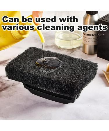 6 Pcs Screen Printing Scrub Pad with Black Handle - Chemical Resistant Scrub Brush for Cleaning Mesh Frames - Screen Printing Supplies - Buy Online on GoSupps.com