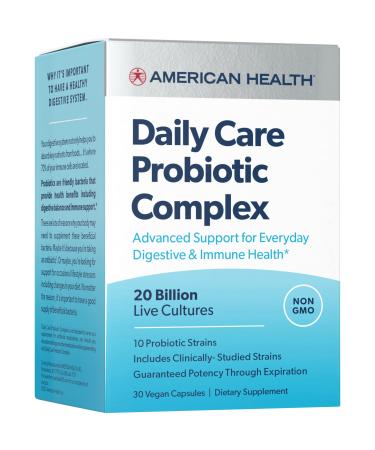 American Health Daily Care Probiotic Complex 20 Billion CFU 30 Vegan Capsules
